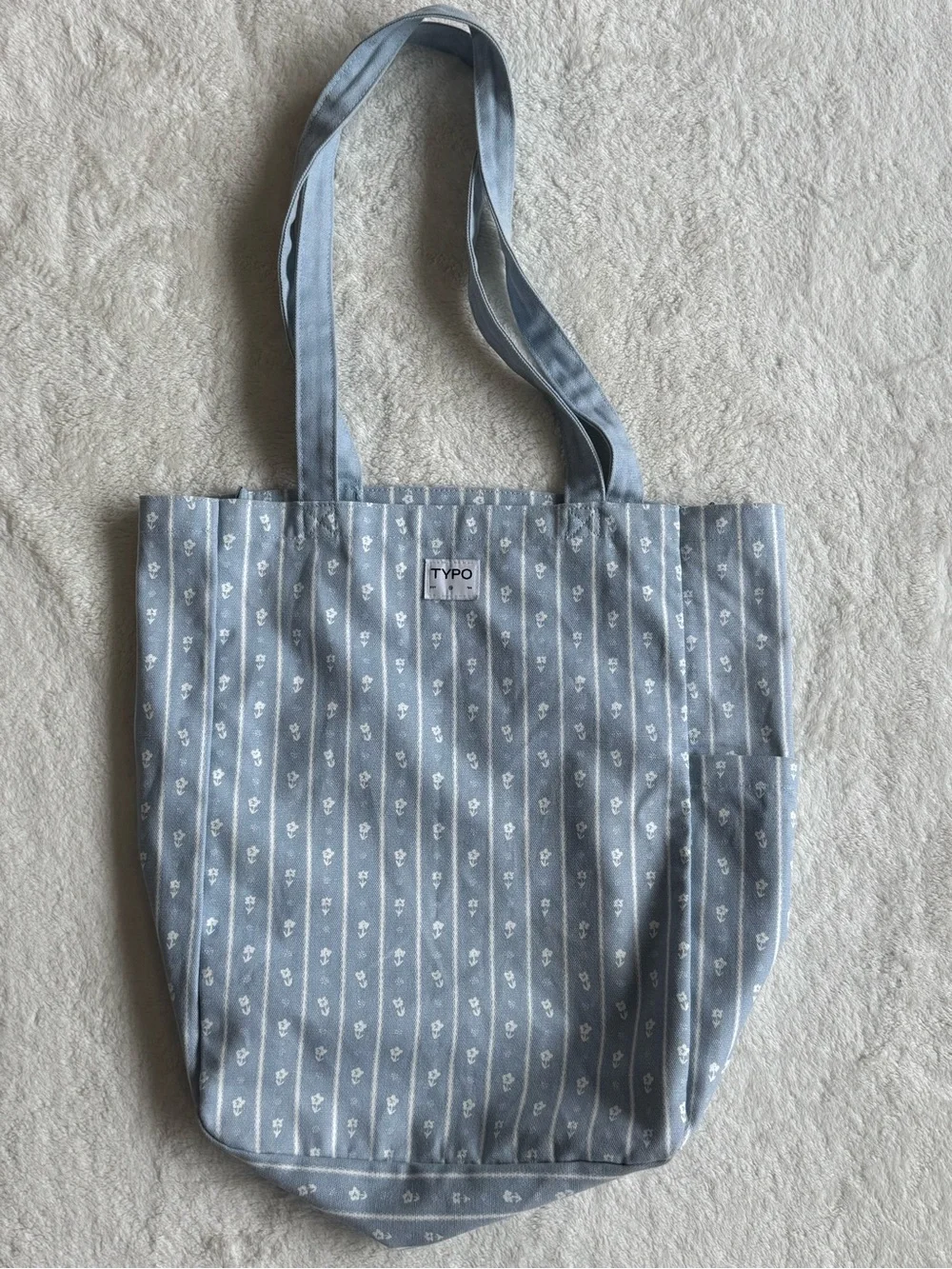 TYPO Parker Stripe Classic Blue Art Tote